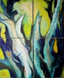 marie-christine-besset - Arbres peintures à l'huile