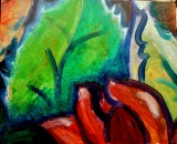 marie-christine-besset - Peintures à l'huile feuillages