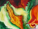 marie-christine-besset - Peintures à l'huile feuillages